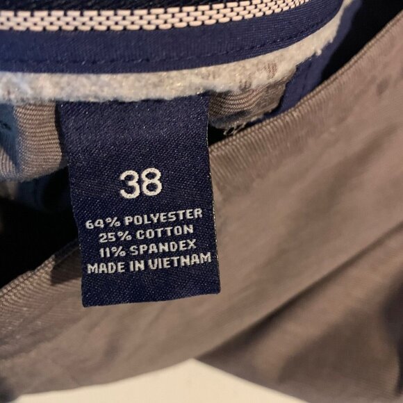 Johnnie O Wyatt Performance Men's Gray Chino Golf Steel Shorts Size 38 9000 - Picture 8 of 10